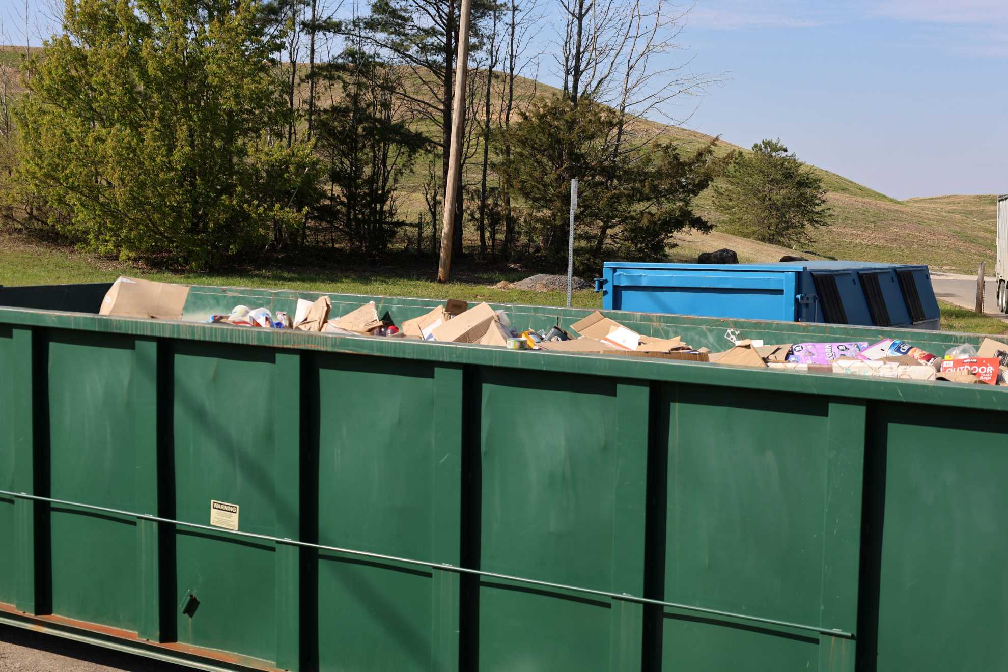 Recycling at the landfill
